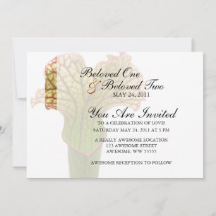 Sarracenia Pitcher Plant Invitation
