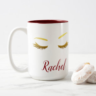 Sas and Lashes Two-Tone Coffee Mug