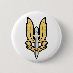 SAS Insignia 6 Cm Round Badge