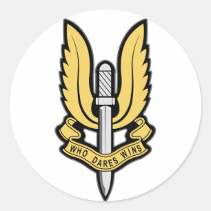 SAS Insignia Classic Round Sticker