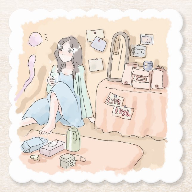 Sasami Paper Coaster (Front)