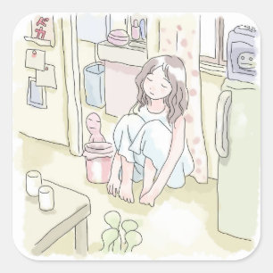 Sasami Square Sticker