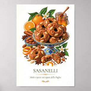Sasanelli – Vintage Italian Dessert Poster