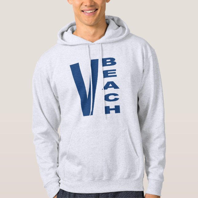Sash-hooded sweat for man VIRGINIA BEACH Hoodie (Front)