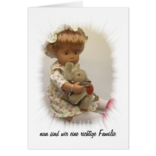 Sasha Baby Geburtsanzeige Karte (Front)