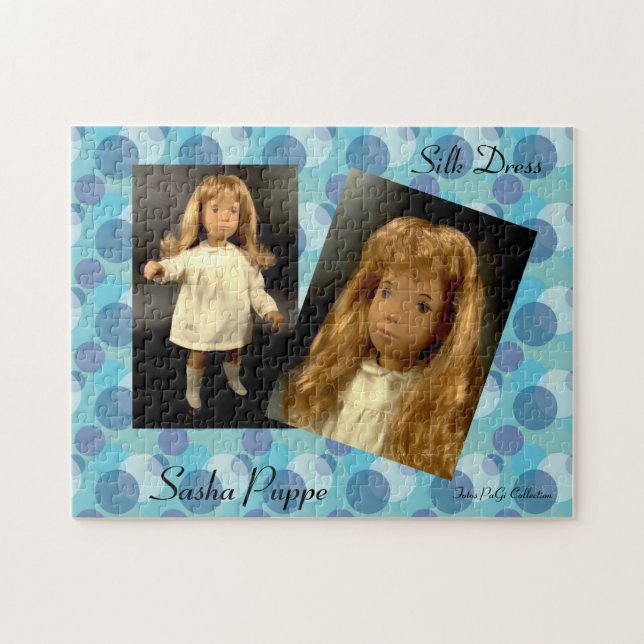 Sasha Doll Puzzle Silk Dress (Horizontal)