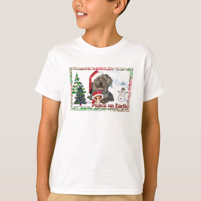 Sasha Sydney Silky Dog Mouse Holiday Apparel T-Shirt (Front)