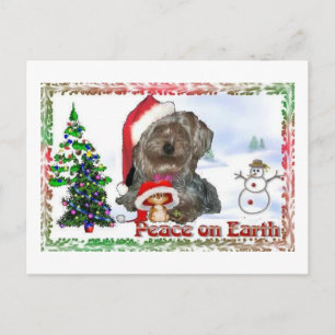 Sasha Sydney Silky Dog Mouse Holiday Gifts Postcard
