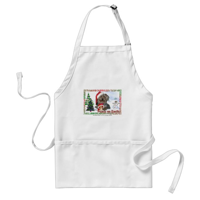 Sasha Sydney Silky Dog Mouse Holiday Gifts Standard Apron (Front)