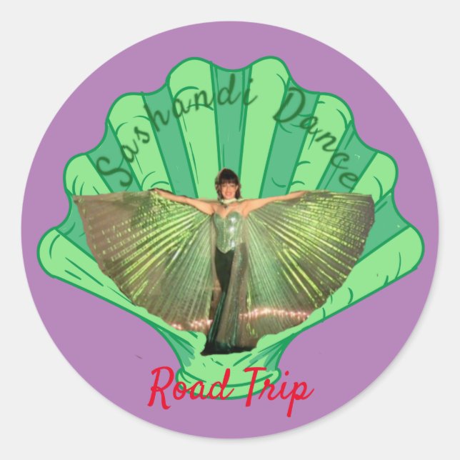 Sashandi Dance Road Trip  Thunder_Cove Classic Round Sticker (Front)