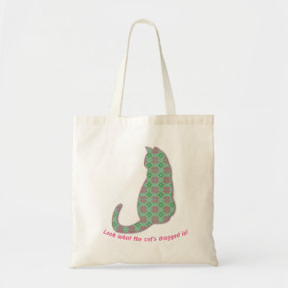 Sashiko cat, 刺し子風猫 tote bag