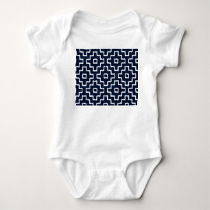 Sashiko Pattern: Traditional Japanese Embroidery Baby Bodysuit
