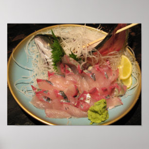 Sashimi 刺身 ... Japanese Food Poster