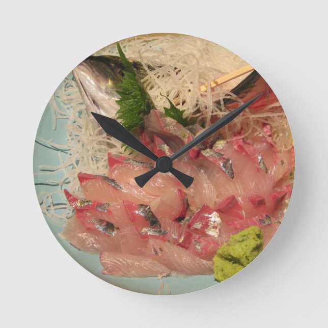 Sashimi 刺身 round clock (Front)