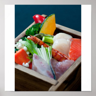 Sashimi in Japan, Japanese Cuisine Poster