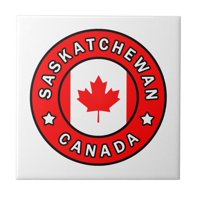 Saskatchewan Canada Ceramic Tile (Front)