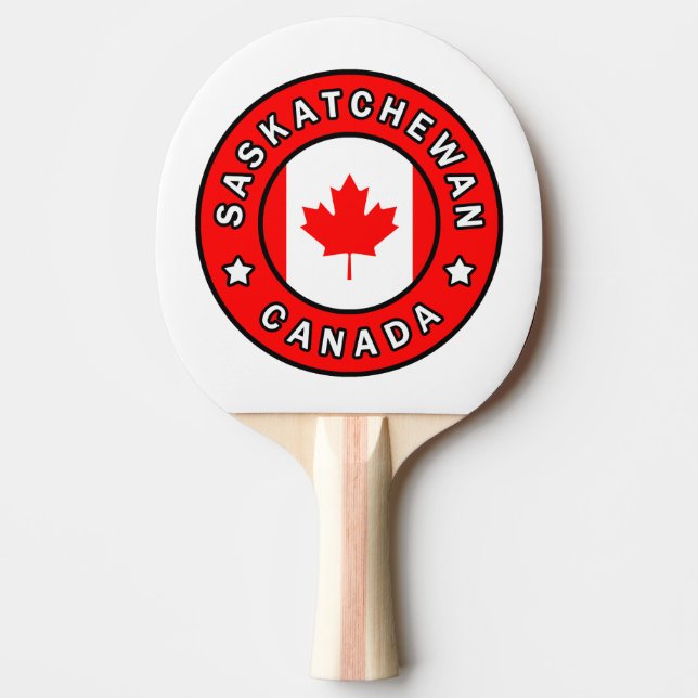 Saskatchewan Canada Ping Pong Paddle (Front)