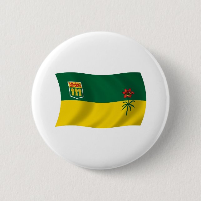 Saskatchewan Flag Button (Front)