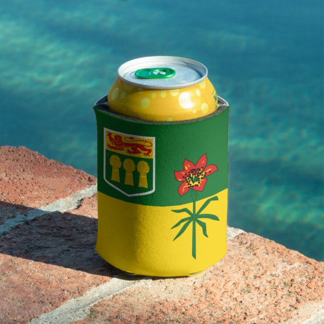 Saskatchewan Flag (CANADA) Can Cooler (In Situ Pool)