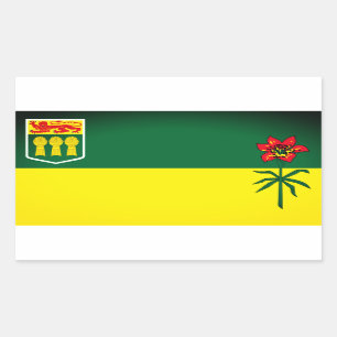 Saskatchewan Flag (CANADA) Rectangular Sticker