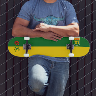 Saskatchewan Flag (CANADA) Skateboard