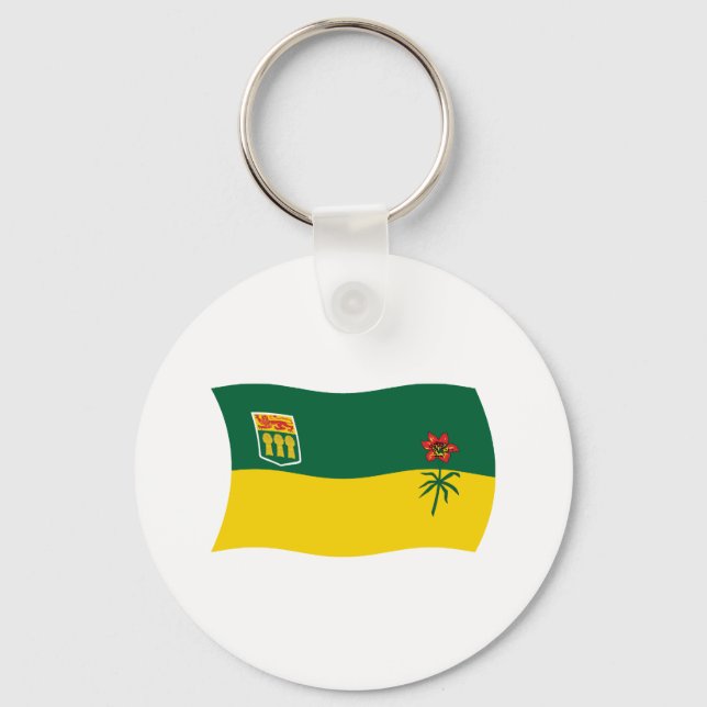Saskatchewan Flag Keychain (Front)