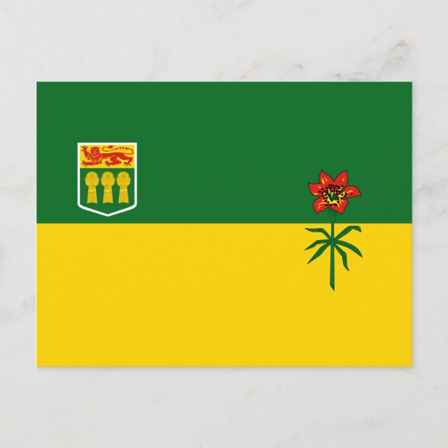 Saskatchewan Flag Postcard (Front)