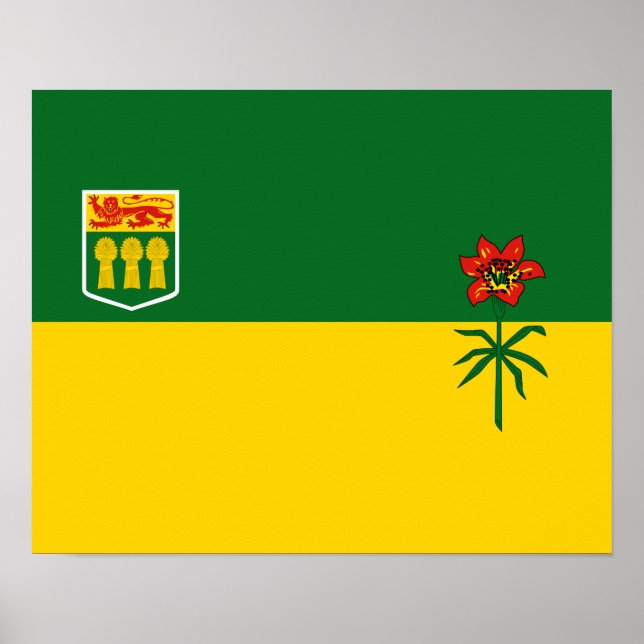 Saskatchewan Flag Poster (Front)