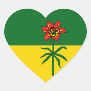 saskatchewan heart sticker