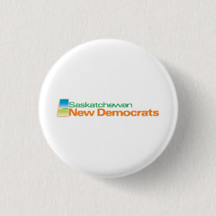 Saskatchewan New Democrats Logo 3 Cm Round Badge