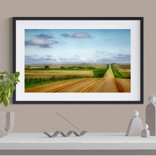 Saskatchewan Prairie Road Photo Print