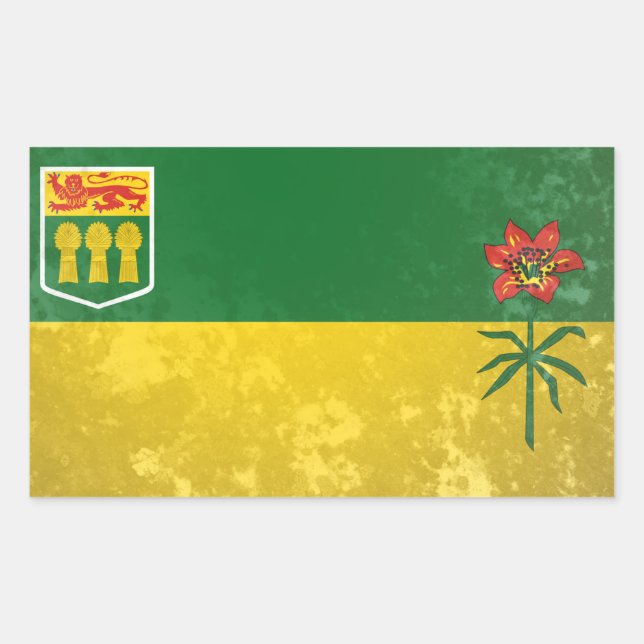Saskatchewan Rectangular Sticker (Front)