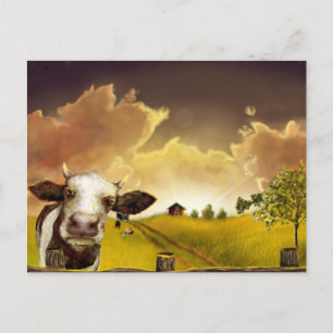 Saskatchewan sunset postcard