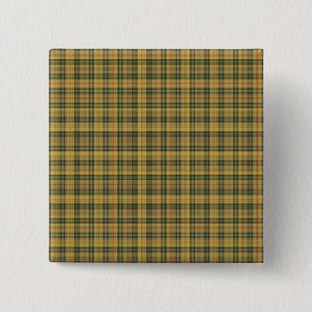 Saskatchewan tartan 15 cm square badge (Front)