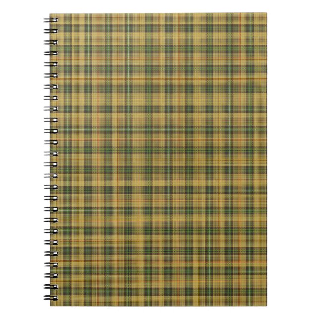 Saskatchewan tartan notebook (Front)