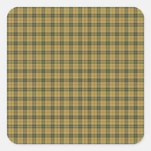 Saskatchewan tartan square sticker