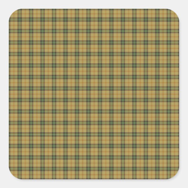 Saskatchewan tartan square sticker (Front)