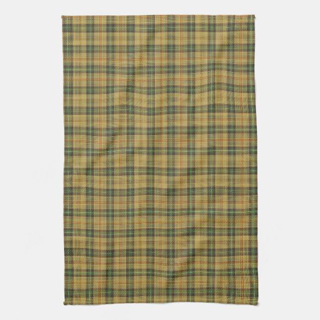 Saskatchewan tartan tea towel (Vertical)