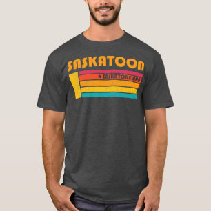 Saskatoon Saskatchewan Canada Vintage Distressed S T-Shirt