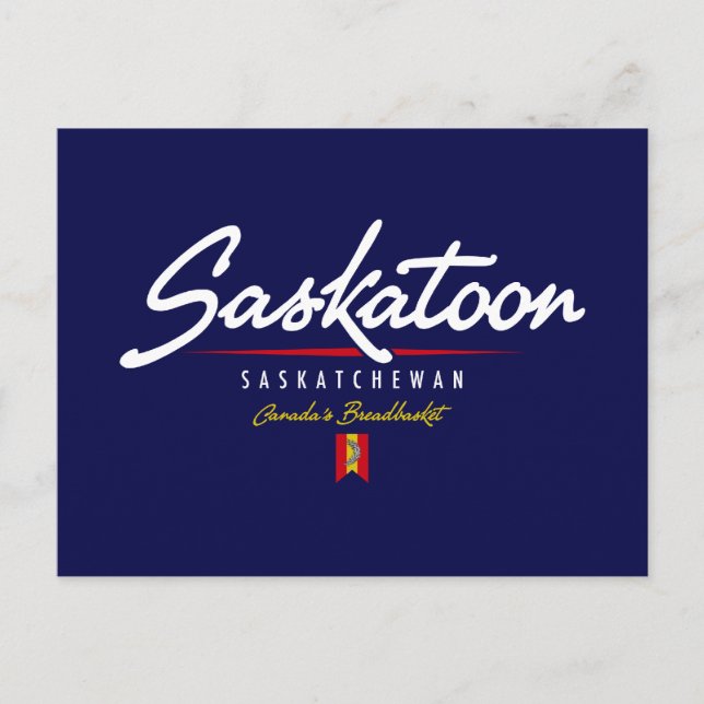 Saskatoon Script Postcard (Front)