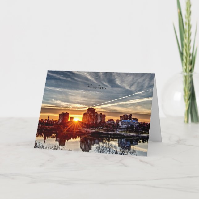 Saskatoon Sunset Card (Front)