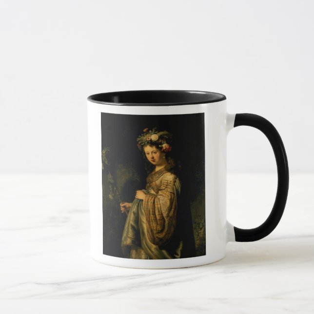 Saskia as Flora, 1634 Mug (Right)
