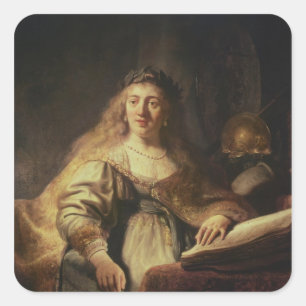 Saskia as Minerva Square Sticker