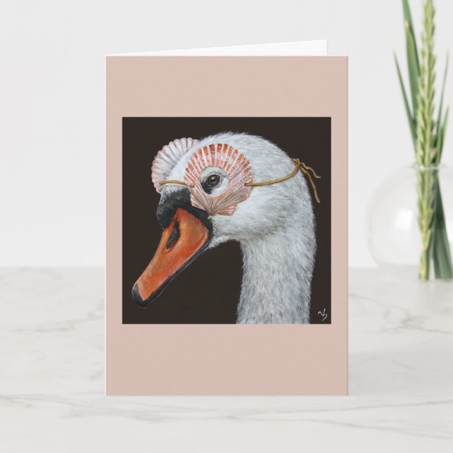 Saskia the swan card (Front)