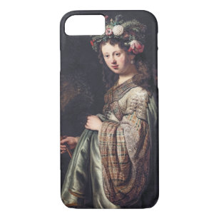 Saskia van Uylenburgh as Flora, Rembrandt, 1634 Case-Mate iPhone Case