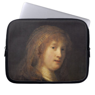 Saskia van Uylenburgh, c.1634-1640 (oil on panel) Laptop Sleeve