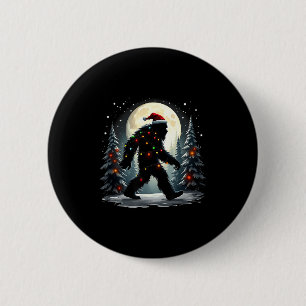 Sasquatch 67 Santa Bigfoot Christmas Tree Funny 6 Cm Round Badge