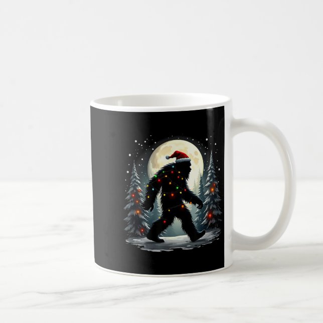 Sasquatch 67 Santa Bigfoot Christmas Tree Funny  Coffee Mug (Right)