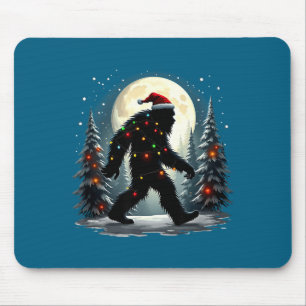 Sasquatch 67 Santa Bigfoot Christmas Tree Funny Mouse Pad