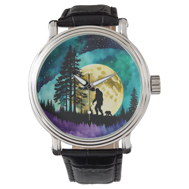 Sasquatch and Bear on the mountain Watch (Front)